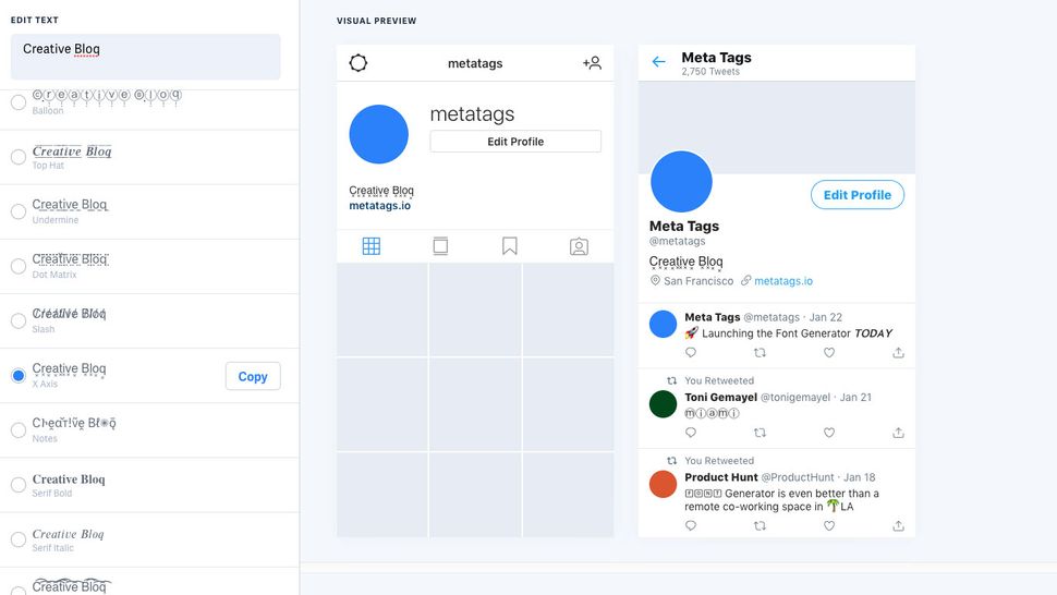 The 5 best Instagram font generators Creative Bloq