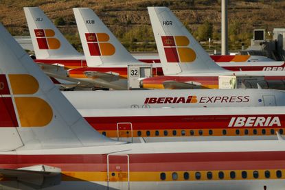 Iberia Airlines planes.
