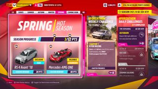 Screenshot of Forza Horizon 5 Festival Playlist Series 8 Spring.