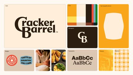 New Cracker Barrel logo and branding