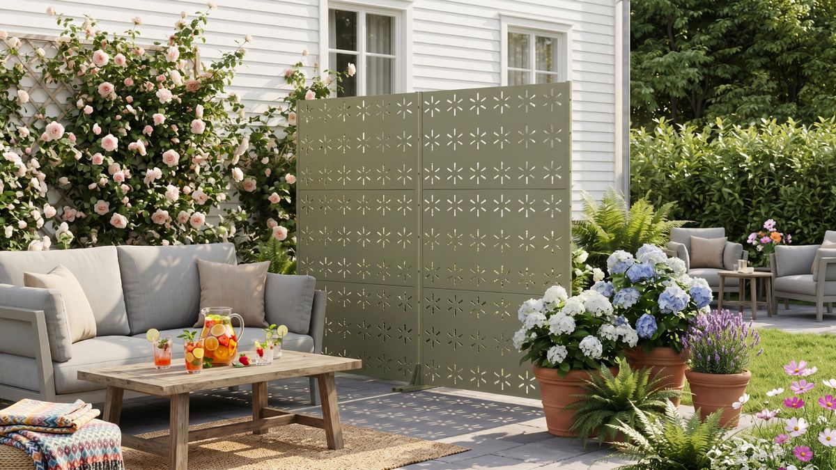 Garden Privacy Screens Just Arrived at Target and They're the Instant Shade Fix We All Need