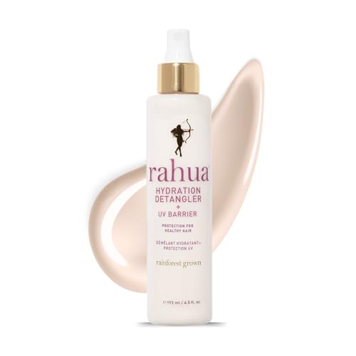 Rahua Hydration Detangler Spray + Uv Barrier, Vegan Leave in Hair Spray, Conditioner for Added Shine, Damage Protection, Humidity &amp;amp; Frizz Control, Oil, Morete &amp;amp; Mango, All Hair Types, 6.5 Fl Oz