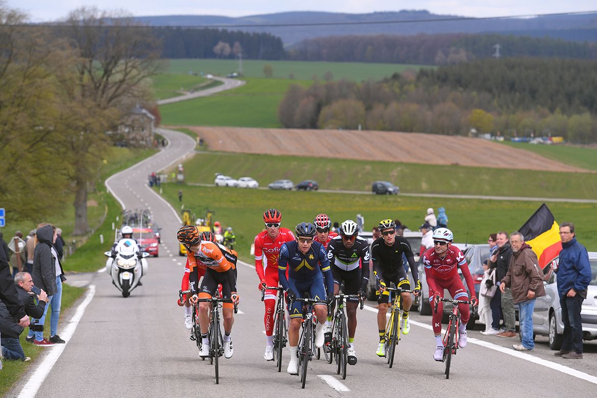 The breakaway in Li&egrave;ge-Bastogne-Li&egrave;ge