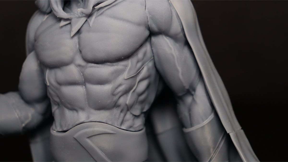 Nova3D Whale3 SE 3D printer-test print-Sentinel-close up of chest