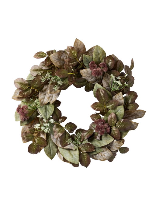 Fall Wreath Purple/green 