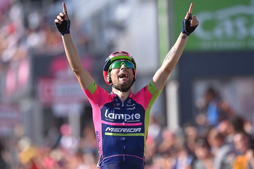 Diego Ulissi (Lampre-Merida) claimed stage 4 of the Giro d&rsquo;Italia