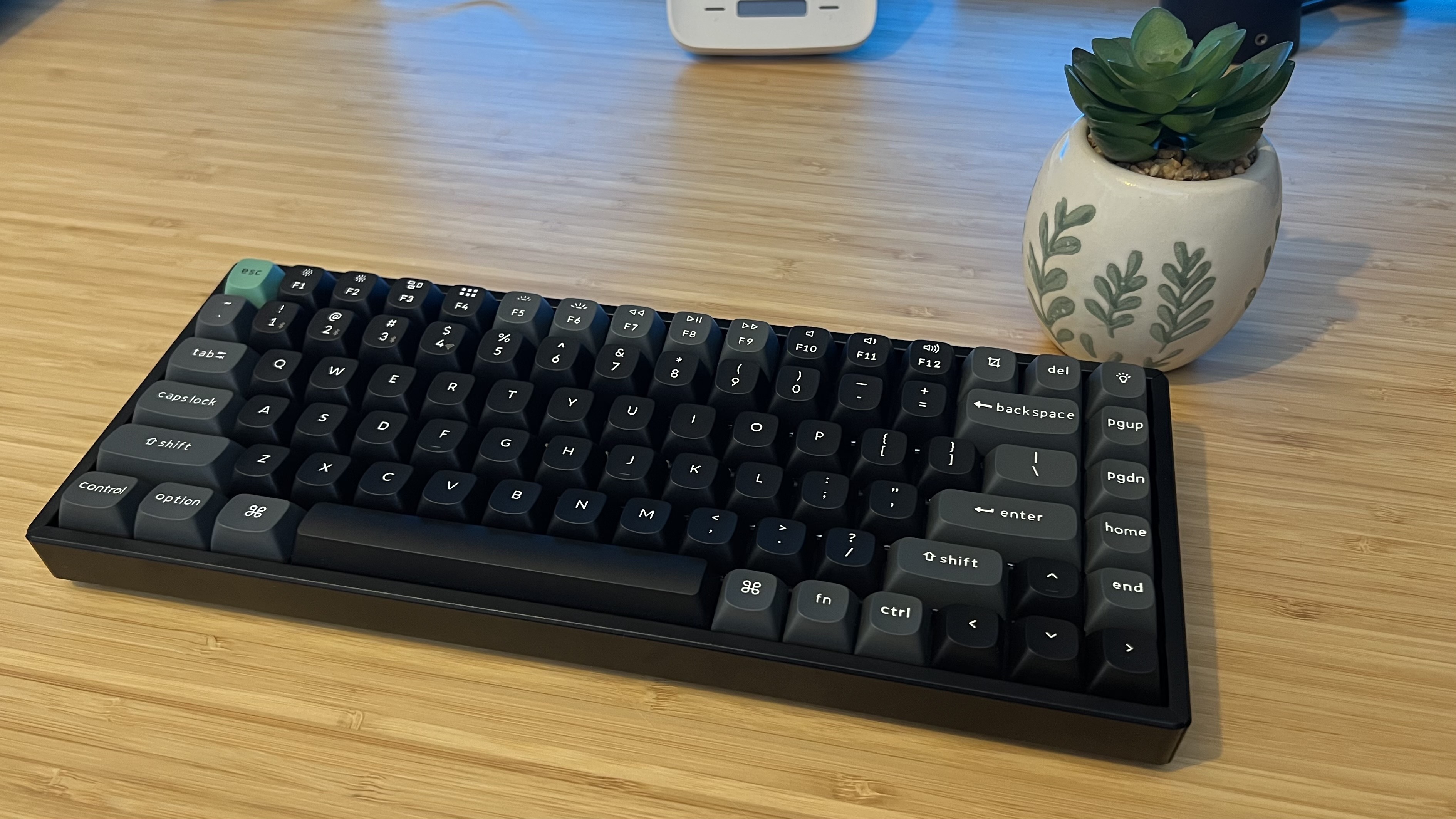 Keychron K2 Ultra 8K on a wooden desk