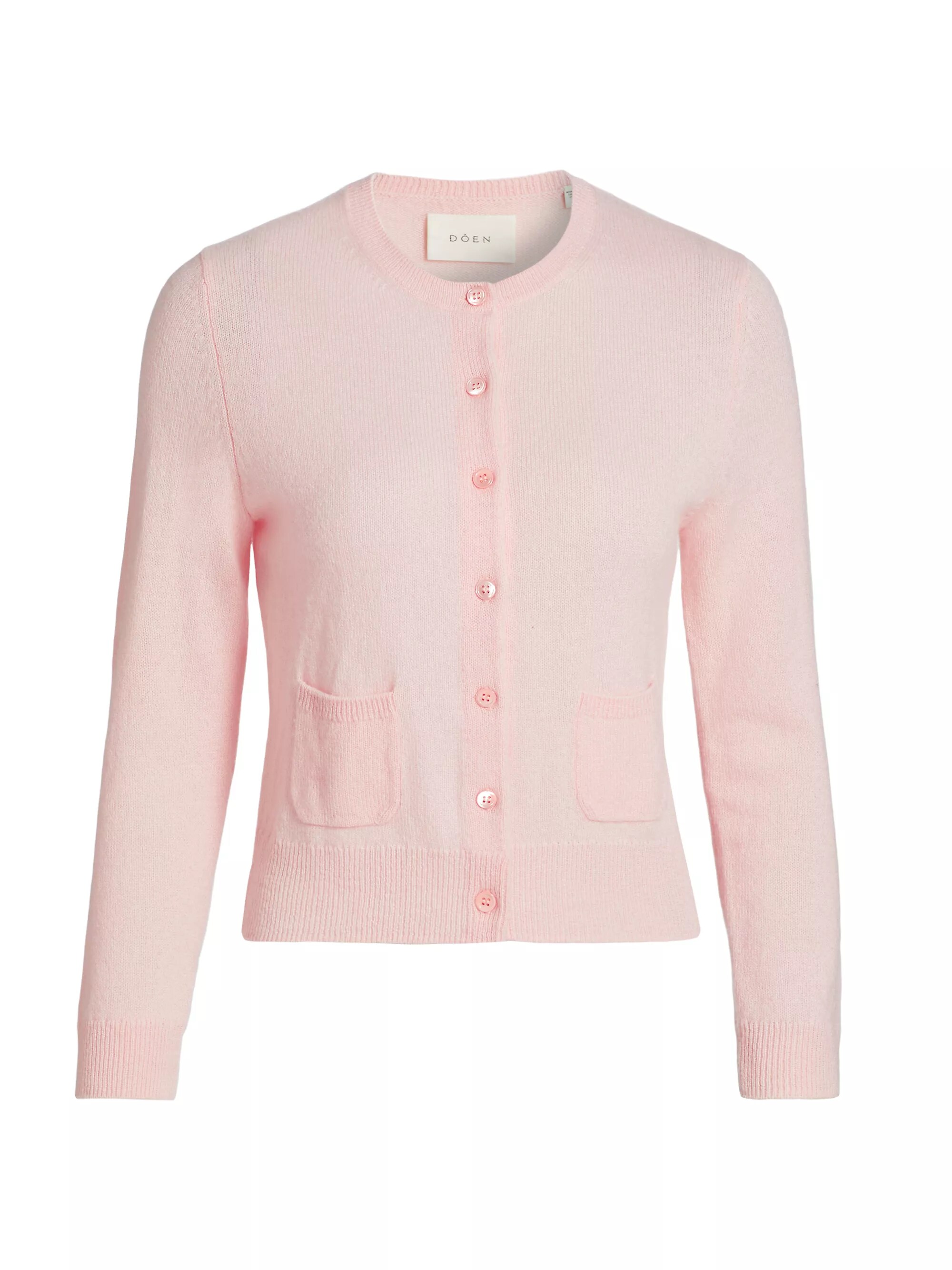 Freya Cashmere Crewneck Cardigan