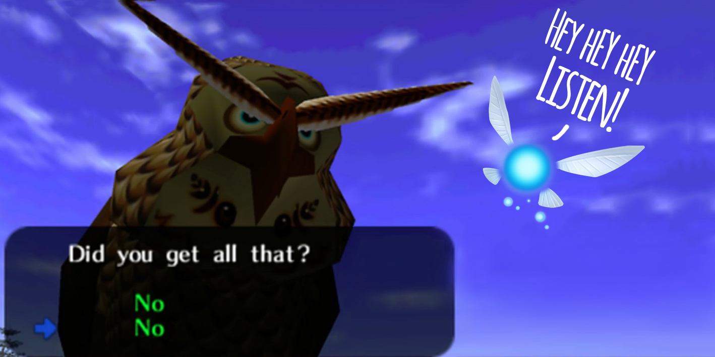 Ocarina Owl and Navi