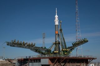 Expedition 43 Soyuz on Launch Pad