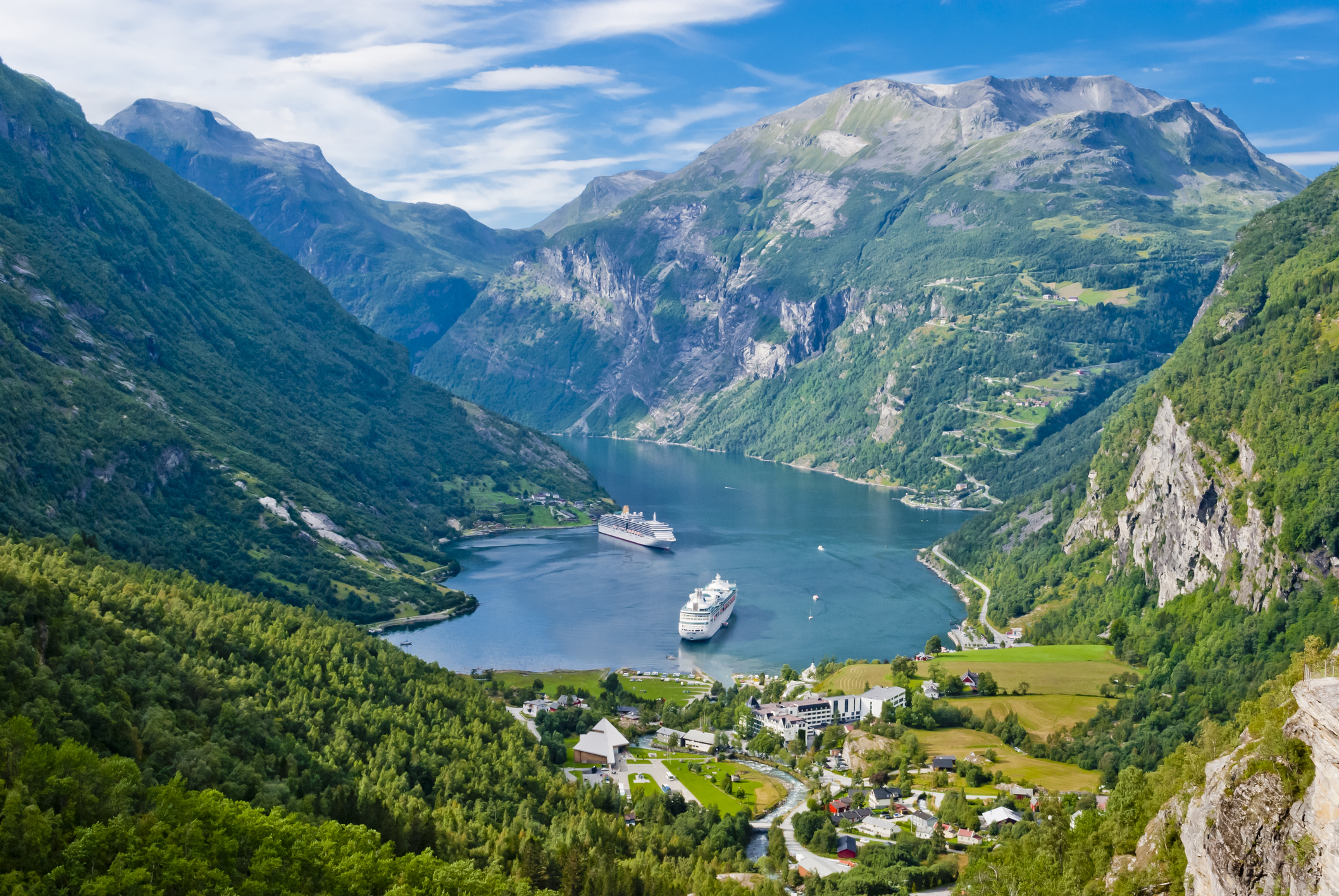 View of Geiranger Fjord, Norway