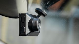 Garmin Dash Cam X310 in a car windshield