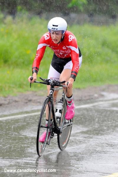 Kyle Fry got caught in one of the cloudbursts.