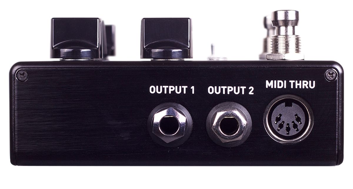 Source Audio dials up the ambience with the Encounter &ndash; six reverbs, six delays, one tricked-out pedal for &ldquo;deeply immersive soundscapes&rdquo; featuring MIDI I/O, full stereo operation, and a black enclosure with blue swirly graphic.