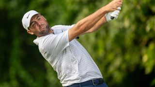 Scottie Scheffler takes a shot at the Travelers Championship