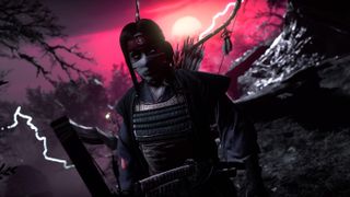Dark samurai hunter with bow