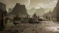 A geothermal landscape in Icarus: Dangerous Horizons