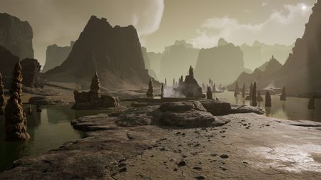 A geothermal landscape in Icarus: Dangerous Horizons