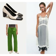 Fashion items from J.Crew and Zara