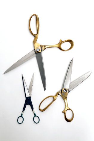 A selection of bespoke handmade scissors found in the markets.