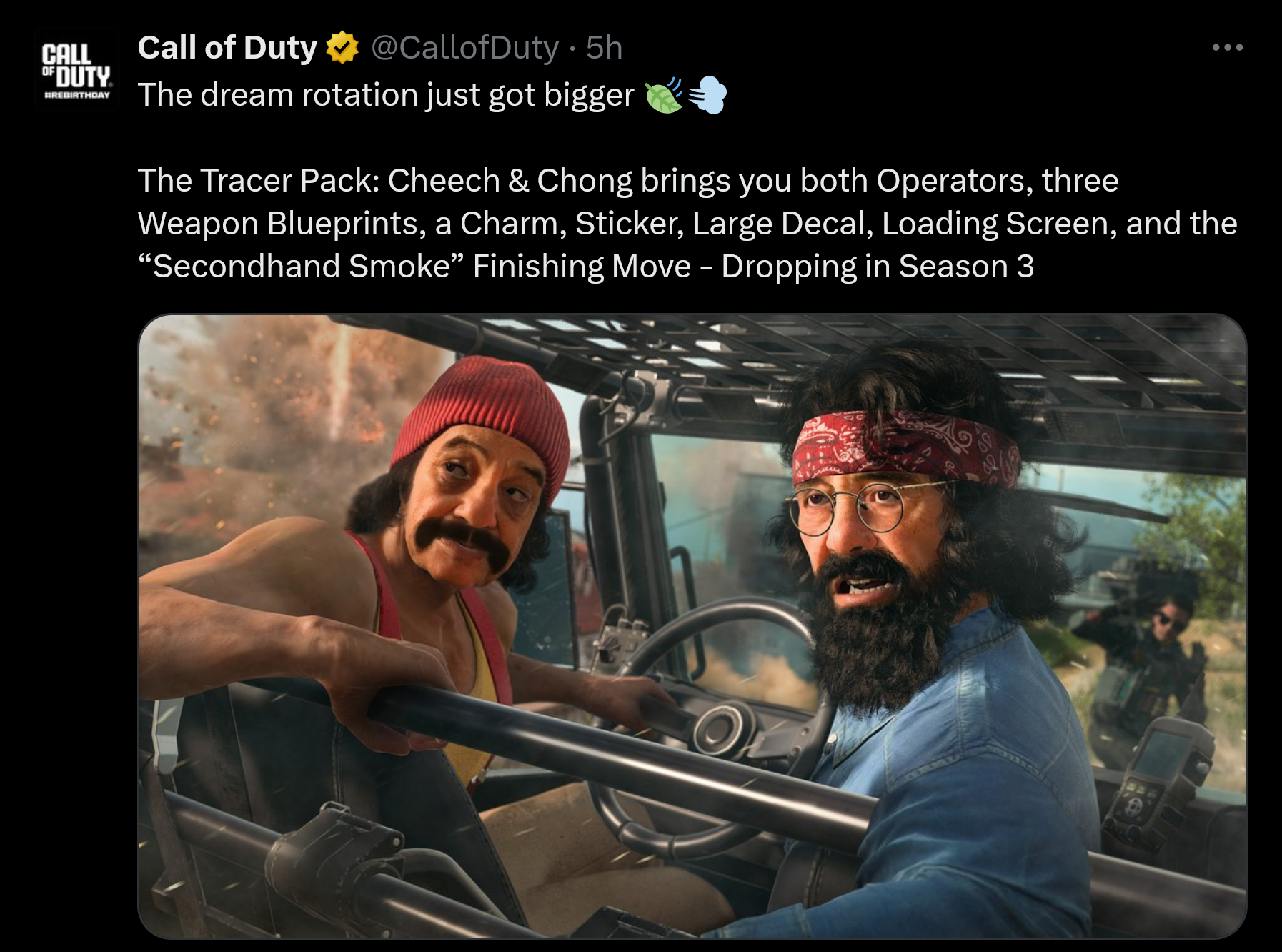 Cheech and Chong in Call of Duty: Modern Warfare 3