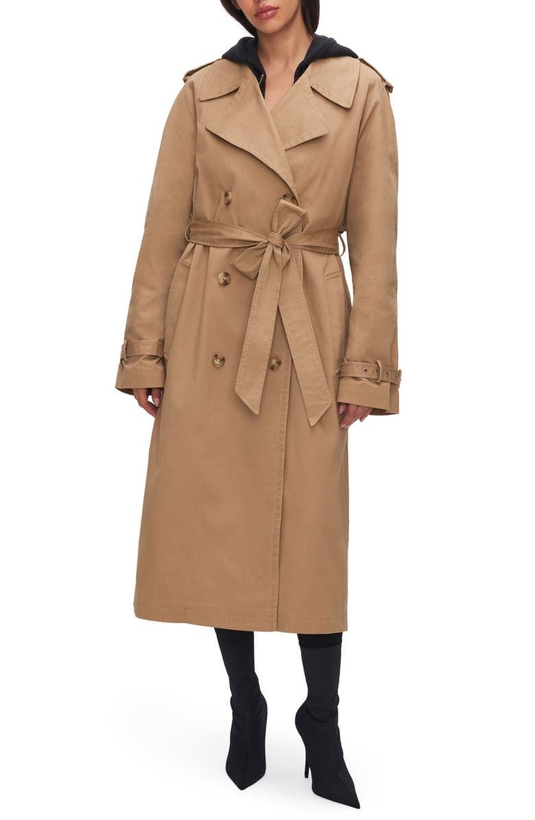 Chino Stretch Cotton Trench Coat