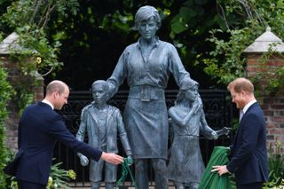 William and Harry reunited for the unveiling of a statue of their mother a few years ago, amid rumors of an early feud