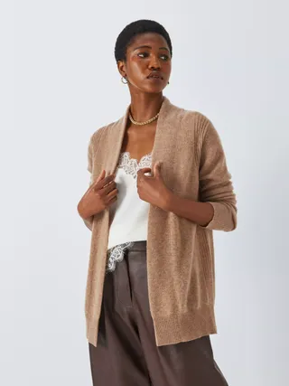 John Lewis Cashmere Rib Cardigan