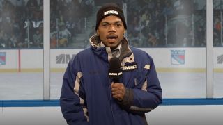 Chance the Rapper as a cold sports reporter on SNL.