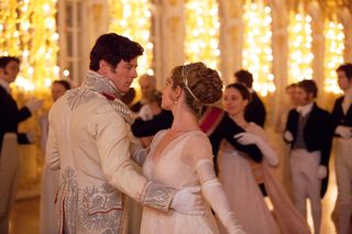 from left James Norton and Lily James in WAR and PEACE which aired January 18 2016 photo Laurie Spraham AE courtesy Everett