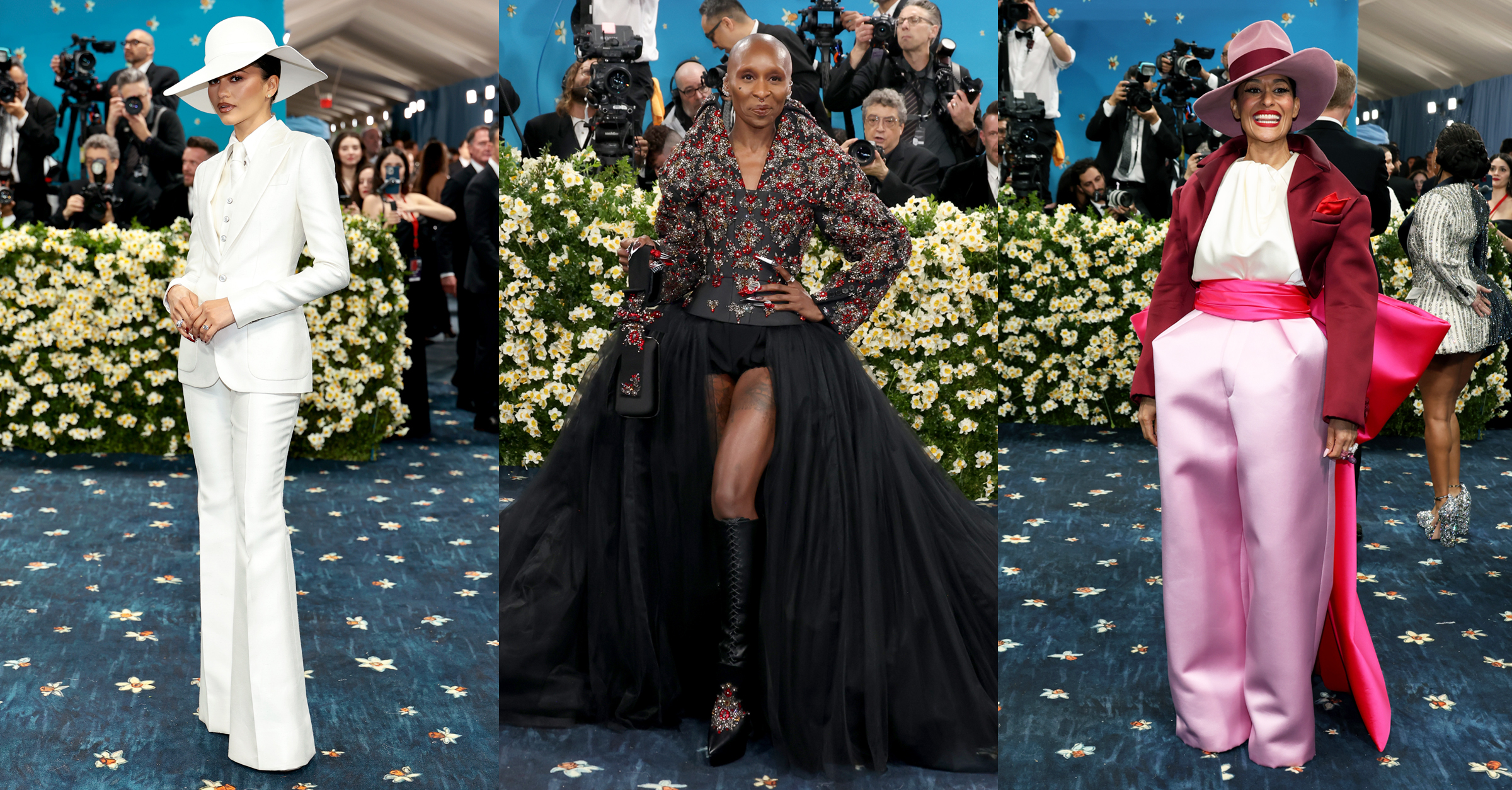 Kendall Jenner, Cynthia Erivo, and Tracee Ellis Ross at the 2025 Met Gala