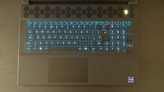 Alienware M18 laptop keyboard