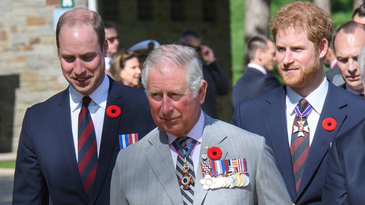 King Charles, Prince William, and Prince Harry