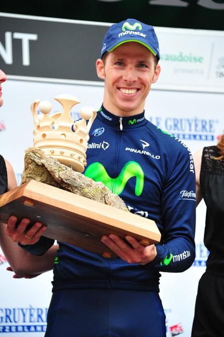 Rui Costa (Movistar) on the podium