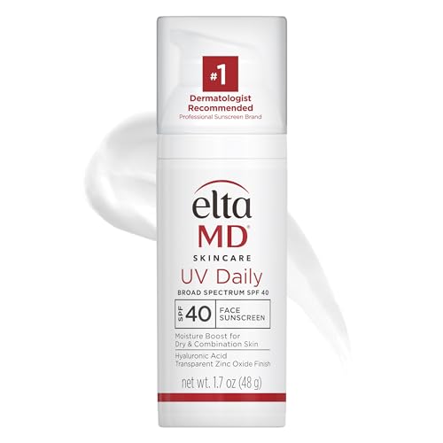 Eltamd Uv Daily Spf 40 Face Sunscreen Moisturizer With Zinc Oxide, Daily Face Moisturizer With Spf, Sunscreen, for Dry Skin 1.7 Oz Pump