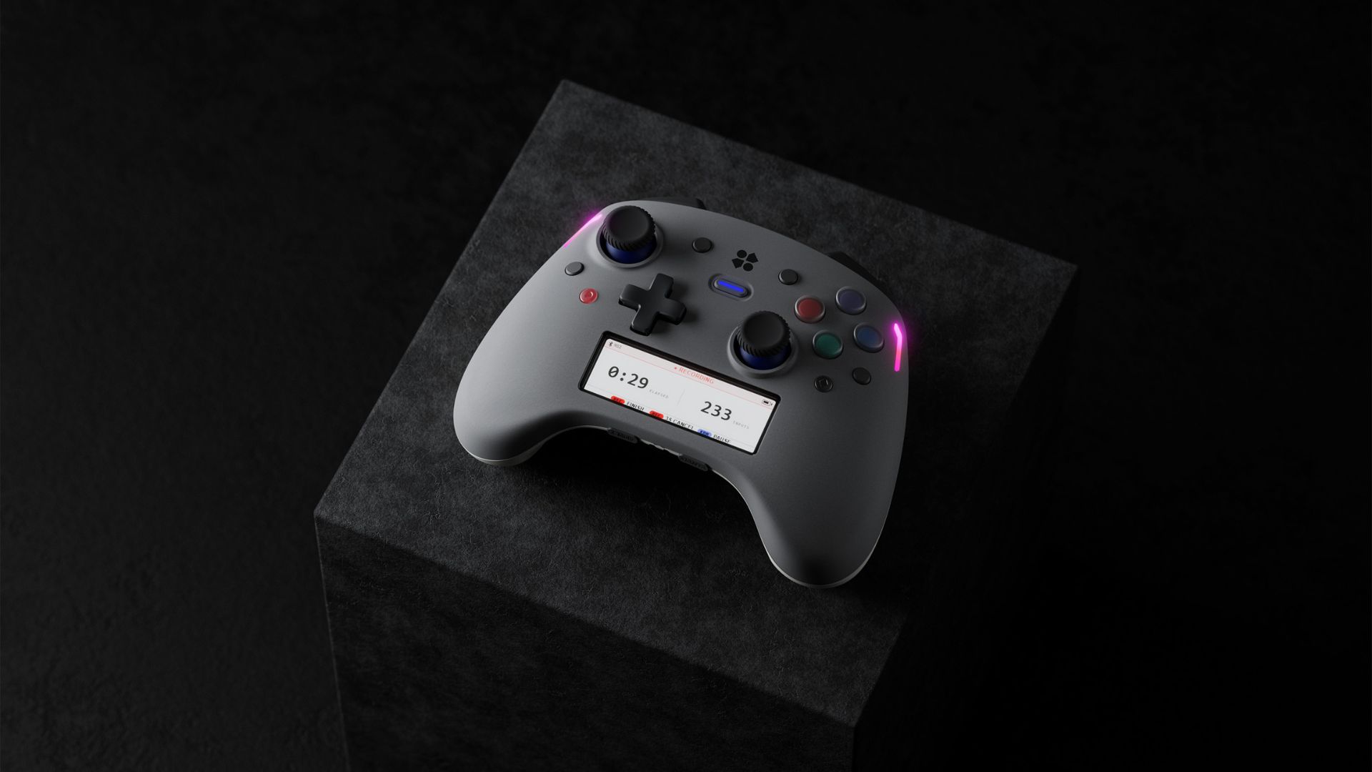 A Genki Manta controller tracking inputs for its macros