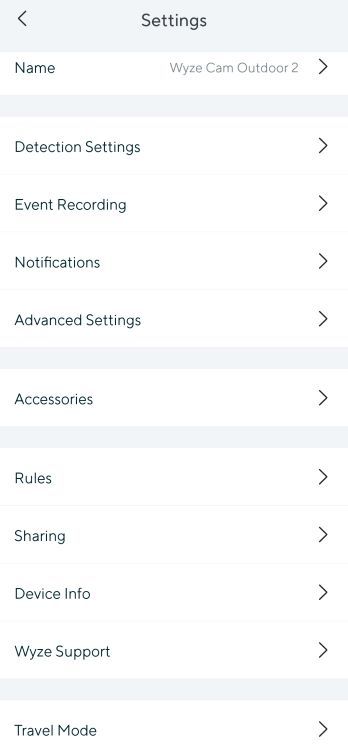 Wyze app