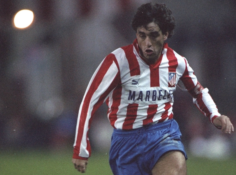 Paulo Futre in action for Atletico Madrid in October 1991.