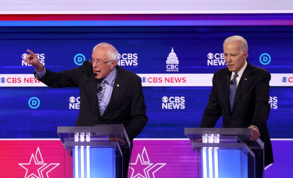 Bernie Sanders and Joe Biden.