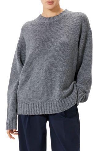 Easy Crewneck Cashmere & Wool Sweater