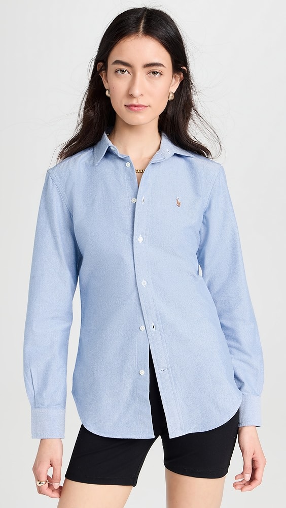 Polo Ralph Lauren Cotton Oxford Long Sleeve Button Down Shirt