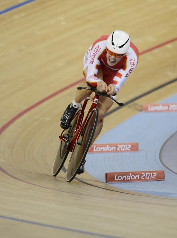 Lasse Norman Hansen (Denmark) finished second in the 1km time trial which sealed the gold medal for the Dane.
