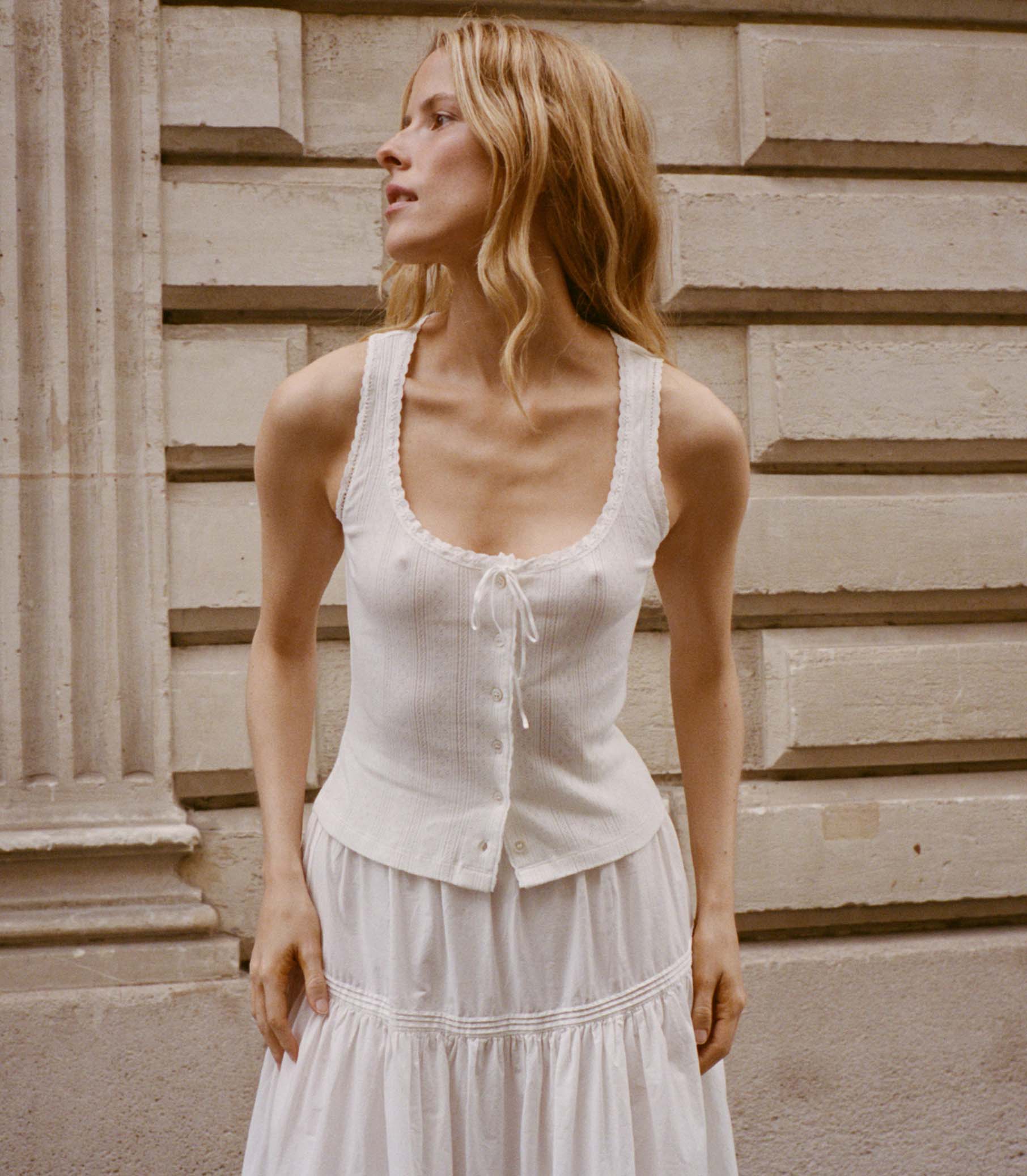 Lois Tank -- Salt Quelle Jolie Pointelle