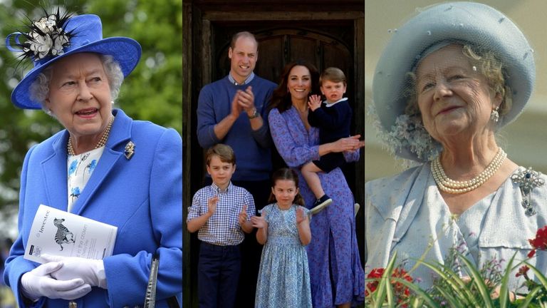 Royal Family wears blue