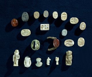 Collection of Egyptian artifacts