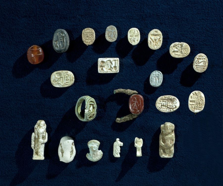 Collection of Egyptian artifacts