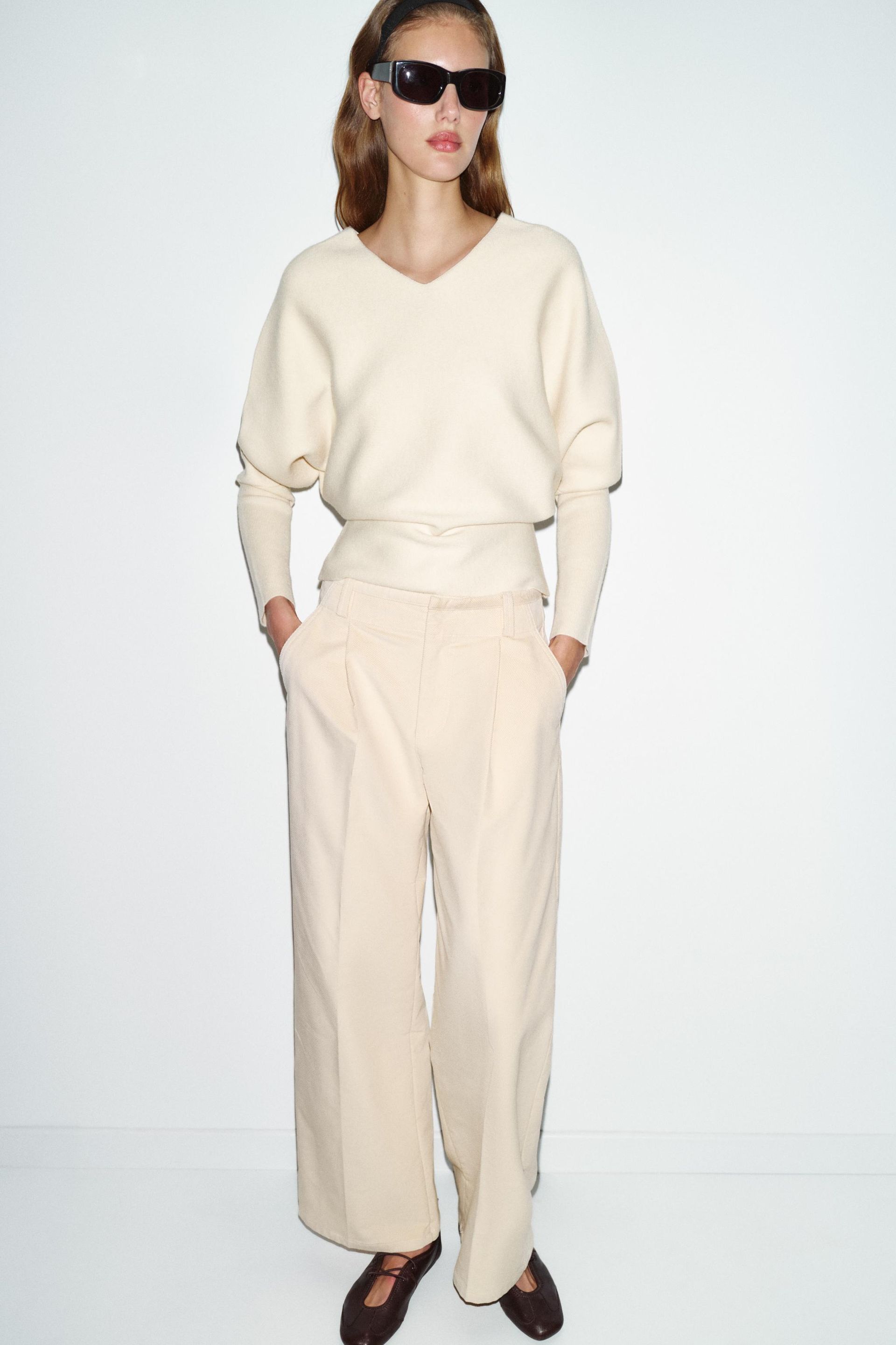 V-Neck Knit Jumper