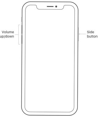 To reboot with a device with Face ID, press and hold the ON/OFF button then press and hold either volume button. Drag the slider from left to right, then turn the device back on with the On/OFF button.