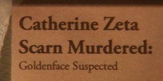 Catherine Zeta Scarn Headline news clipping from The Office's Threat Level Midnight