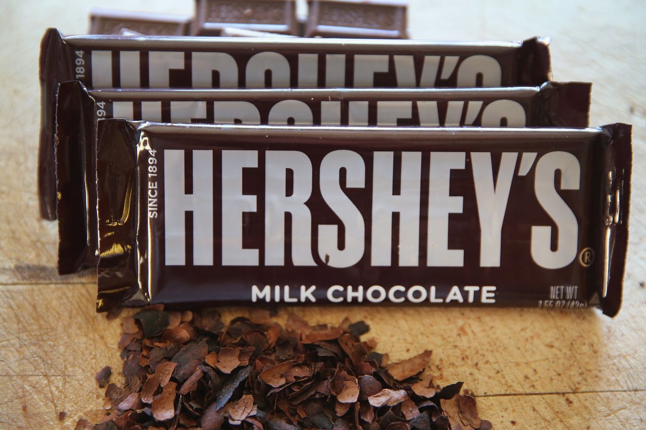 Hershey&amp;#039;s chocolate bars.